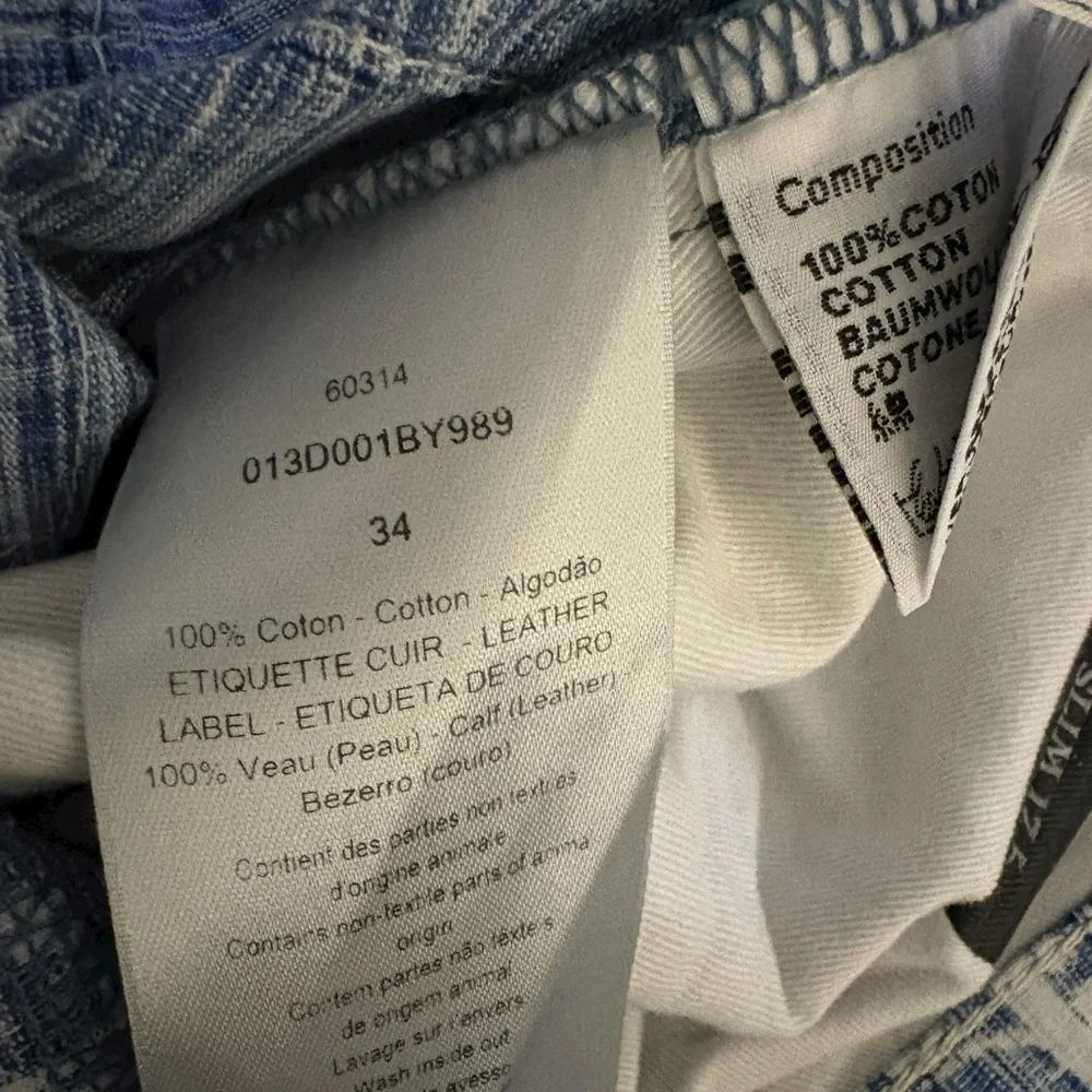 Dior Blue and White Patterned Chinos - Picture 4 of 4